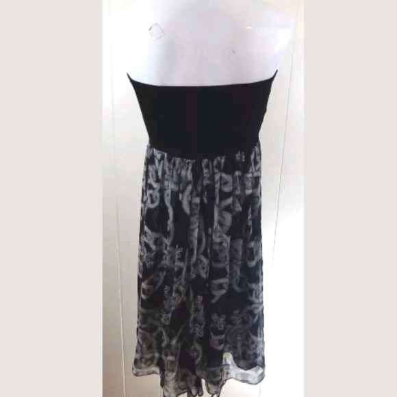 DVF Asti Strapless Chain Print Dress - Picture 3 of 5